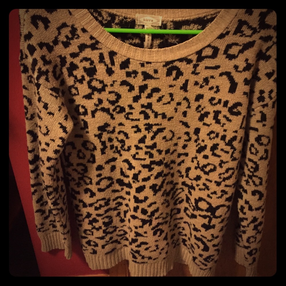 XS Cheetah Sweater